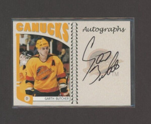 2004-05 ITG Franchises Canadian Autographs #GB Garth Butcher     *21836