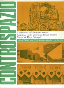 Architettura Controspazio n. 11 12 Nov dic 1970 Manlio Brusatin Mario Galvagni - Picture 1 of 1