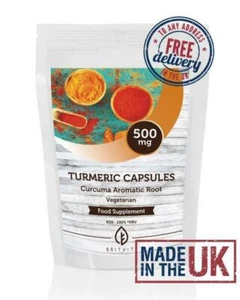 Raíz de cúrcuma 500 mg cápsulas de gel duro BritVits GB - Imagen 1 de 12