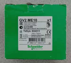 SCHNEIDER GV2-ME10 MOTOR CIRCUIT BREAKER 4-6.3A NEW!! WOW!! - Picture 1 of 1