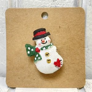 "Broche festivo de Navidad muñeco de nieve de invierno 1,5""" - Imagen 1 de 8