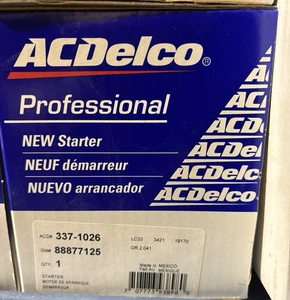 ACDelco 337-1026 Starter motor GM 88877125 Saturn Chevrolet - Bild 1 von 2