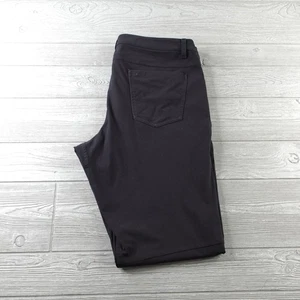 Lululemon ABC Classic Chino Pants Mens Size 36x34 Black Stretch Trouser - Picture 1 of 6