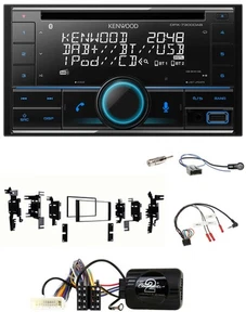Kenwood CD 2DIN DAB USB Lenkrad Bluetooth Autoradio für Nissan Versa Tiida C11 2 - Bild 1 von 10