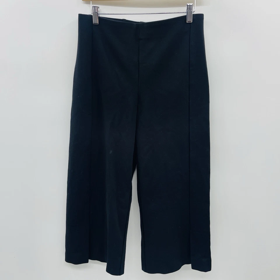 Joseph Ribkoff Mujer Talla 10 Pull On Ponte Tejido Pierna Ancha Pantalones Cortos en Negro Foto 1 de 4