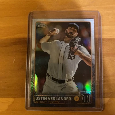 2015 Topps Chrome - Justin Verlander #191 Refractor - Image 1 of 2