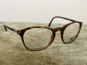 Persol 3007-VM 24 Havana Tortoise Full Frame Eyeglasses 50-19-145 PREOWNED - Foto 1 di 6