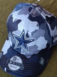 Dallas Cowboys NFL Fútbol Azul/Gris Camuflaje Nueva Era Snapback 9Fifty Gorra Sombrero - Imagen 1 de 14