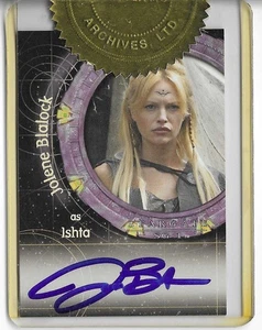 Stargate SG-1 Season 7 - A46 Jolene Blalock Autograph as Ishta Auto - Picture 1 of 1
