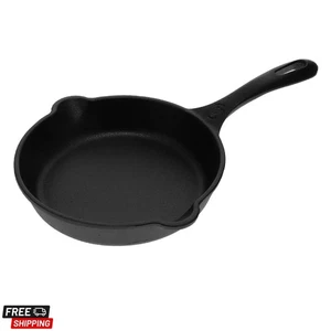 Robuste 6,5 Zoll Gusseisen Bratpfanne - perfekt gewürzt mit Leinsamenöl - Bild 1 von 8