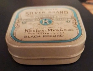 Used - Type Writer Ribbon Tin Can - Ribbon Cases - L C. Smith Silverbrand - 2.5" - Picture 1 of 3