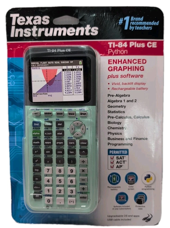 Texas Instruments TI-84 Plus CE Graphing Calculator - Mint