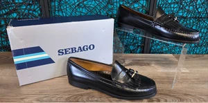 SEBAGO QUASTEN HALBSCHUHE DAMEN GR. 11 M SCHWARZ BRUNNEN HANDGENÄHT LEDER KILTIE NEU - Bild 1 von 19