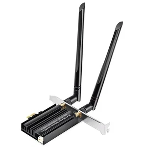 PCI-E WiFi Gaming Adapter Desktop PC for Intel PCIe Wifi Card Bluetooth5.2 New - Zdjęcie 1 z 20