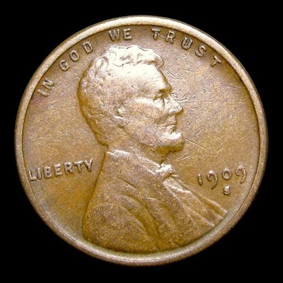 1909-S Lincoln Cent Wheat Penny ---- Nice Coin ----  #PP125 - Image 1 of 3