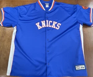 New York Knicks Button Up Jersey Hardwood Classics Size 4XL - Picture 1 of 13