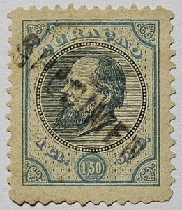 NETHERLANDS CURACAO 1873 1G 50 'SPECIMEN' O/P MNG (€200 for Normal). SG33 - Picture 1 of 3