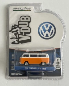 Greenlight 1:64 V-Dub 1974 Voklswagen Type 2 Bus Diecast Car Toys - Picture 1 of 6