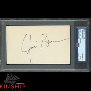 Jim Brown signed 3x5 Index Card PSA DNA Slab HOF Football Auto C4970 - Picture 1 of 1