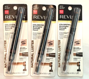 (3) Lápiz de cejas Revlon ColorStay luces de cejas relleno y mejora 402 marrón suave - Imagen 1 de 6