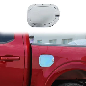 Chrome Fuel Filler Door Gas Tank Cap Cover for Ford F150 2021+ Accessories USA - Picture 1 of 8