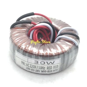 1Pc 30W 30VA Input 220V Output 28V-0V-28V Toroidal Transformer - Picture 1 of 3