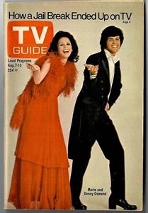 AUG 1976 TV GUIDE Donnie & Marie Osmond     No Mailing Label - Bild 1 von 1