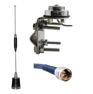 Antenna NMO UHF 450-470 5 dBd Mirror/Pipe Mount Motorola Mobile Radio Mini-UHF - Zdjęcie 1 z 2