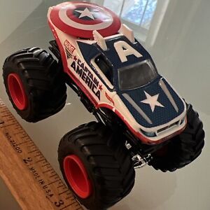 Hot Wheels Monster Jam Truck Captain America Mattel 1:64 Scale