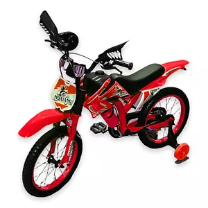 CHILDRENS KIDS MOTO BIKE BICYCLE REMOVABLE STABILISER 12 INCH 2TO 3 MOTORCROSS - Picture 1 of 2