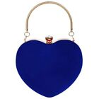 2X(Heart Shape Clutch Bag Messenger Shoulder Handbag Tote Evening Bag Purse5056