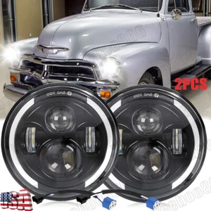 Proyector halo faros LED de 7 pulgadas para camioneta Chevrolet 1954-1957 3100 1956-1959 - Imagen 1 de 9