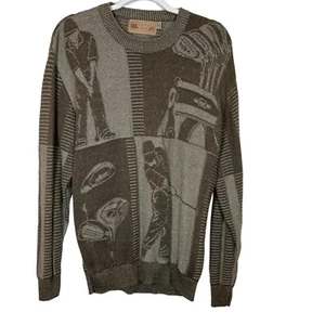 Shenandoah Vintage Pullover M hellbraun olivgrün Golf bestickt Pulli Gr. Medium - Bild 1 von 11
