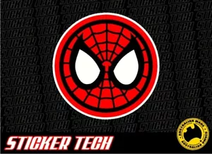 MÁSCARA DE SPIDERMAN PEGATINA REDONDA TRAJES MARVEL COMICS SPIDER MAN SUPER HÉROE - Imagen 1 de 1