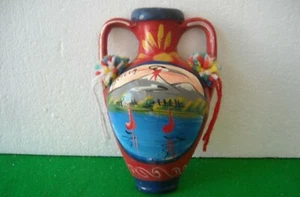 MEZZA QUARTARA BROCCA TERRACOTTA DIPINTA A MANO SICILIA ANNI '90 - Imagen 1 de 1