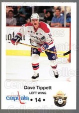 1990-91 Washington Capitals Smokey #21 Dave Tippett