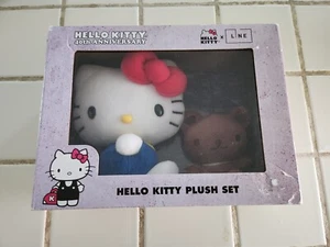 Hello Kitty 40th Anniversary Limited Edition Plush Set From Kitty Con 2014 - Picture 1 of 3