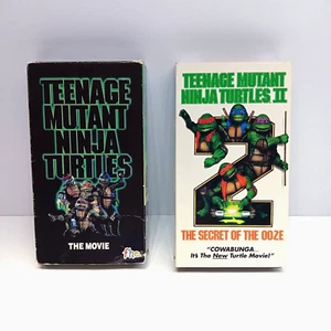 Lot of 2 TMNT Teenage Mutant Ninja Turtles VHS Movies I & II Secret of the Ooze - Picture 1 of 7
