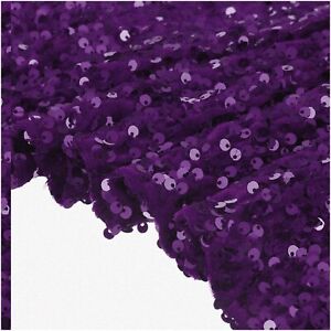 GlitterGlam Purple Sequin Velvet - 1 Yard of Mesmerizing Fa