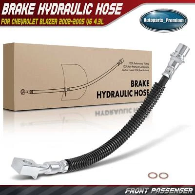 Manguera hidráulica de freno delantero derecho para Chevrolet Blazer 2002 2003 2004 2005 4,3 L Foto 1 de 4