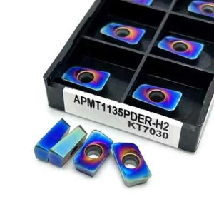 10PCS Blue Nano APMT1135PDER Face Milling CNC Tools Carbide Inserts Cutter - Picture 1 of 7
