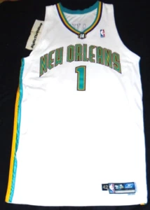 Auténtica camiseta de baloncesto de la NBA Reebok New Orleans Hornets Baron Davis 2004-2005 - Imagen 1 de 3