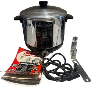Sunbeam VNTG 1950er Herd & Friteuse #CF Deckel Korb Broschüre FUNKTIONIERT SCHNELLER VERSAND - Bild 1 von 13