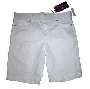NWT Gloria Vanderbilt Bermuda Shorts 16P High-Rise 5 Pocket Shape Effect - Picture 1 of 4