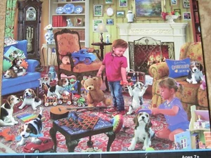 1000 Pezzi Puzzle Puzzle Cucciolo Playtime Toynk 20x27 Cani che Giocano - Foto 1 di 5