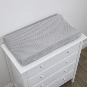 Baby diaper changing pad cover Change mat Cover Silver Gray Changing Pad Cover - Picture 1 of 5
