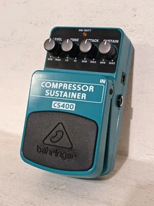 Behringer CS400 compresor sostenedor guitarra efectos pedal dinámica azul - Imagen 1 de 6