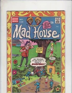 MAD HOUSE #64 ¡Misterio de magnífica malevolencia! Archie Edad de Plata 1968 - Imagen 1 de 2