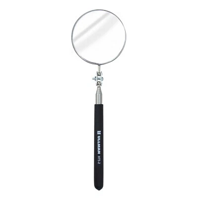 Ullman Telescoping Inspection Mirror Textured Grip 3-1/4 in. Dia. 6-29 in. Long