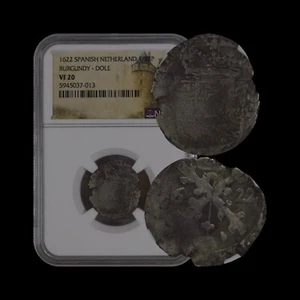 FRANCE. 1622, Gros, Silver - NGC VF20 - Spanish Netherlands, Burgundy, Dole - Picture 1 of 5